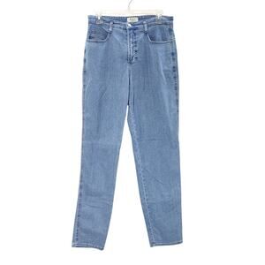 MAC Kelly Jeans Straight Leg High Waisted Blue Denim Stretch Womens Size 42/32